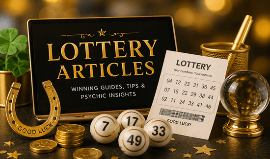 Lottery articles and psychic winning guides